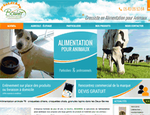 Tablet Screenshot of bouhieralimentationanimale.com